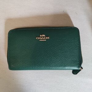 Coach Green Leather Wallet